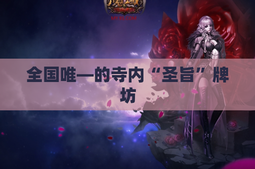 全国唯—的寺内“圣旨”牌坊 全国唯—的寺内“圣旨”牌坊