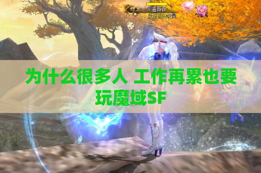 为什么很多人 工作再累也要玩魔域SF