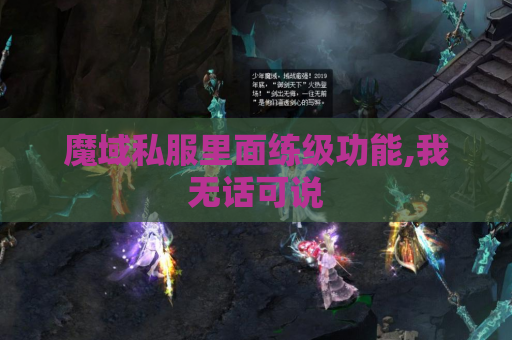 魔域私服里面练级功能,我无话可说