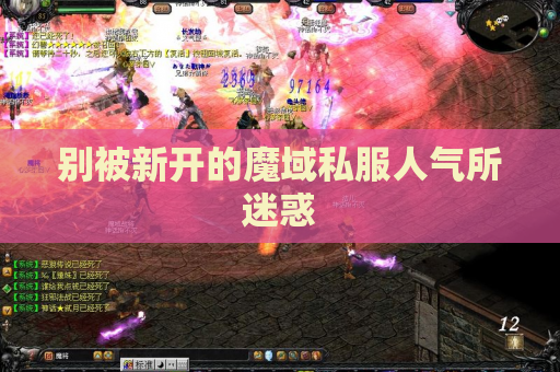 别被新开的魔域私服人气所迷惑 别被新开的魔域私服人气所迷惑