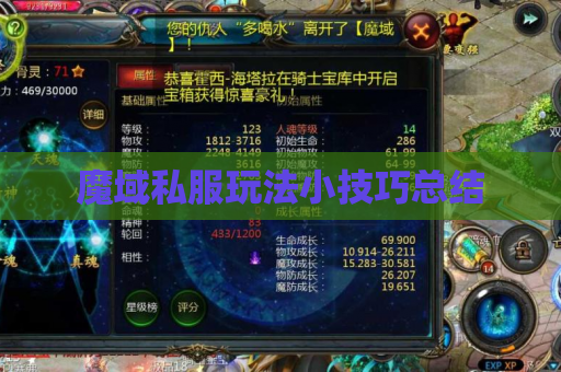 魔域私服玩法小技巧总结